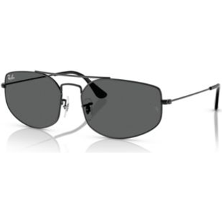Ray - Ban Unisex RB3845 EXPLORER 5 002/B1 Solbriller Metal Sort Grå Geometrisk Normal