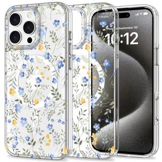 iPhone 16 Pro Tech-Protect MagMood Cover - MagSafe-kompatibel - Forårsblomster