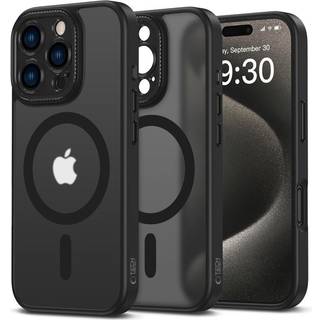 iPhone 16 Pro Max Tech-Protect MagCam Cover - MagSafe-kompatibel - mat sort