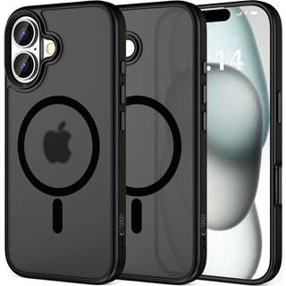 iPhone 16 Tech-Protect MagMat Bagside Cover - MagSafe Kompatibel - Mat Sort