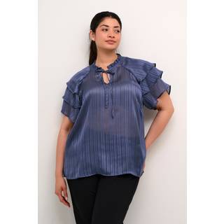 Kaffe Curve KCjola Bluse - Blå - Str 48 - Damer