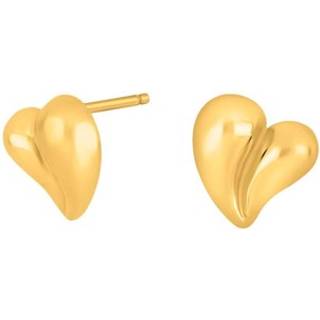Nordahl Jewellery - MACARINA52 ørestikker i forgyldt sølv m. hjerte