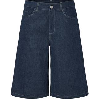 PIECES dame jhorts PCFABIA - Dark Blue Denim - XS