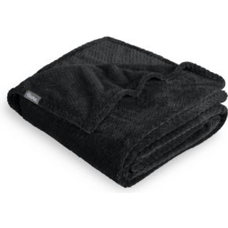 Bare hjemmet tekstureret fleece mikroplush tæppe - kast rejse tæppe - let tæppe til sengetofa sofa sofa camping og rejse - ultra blødt varmt tæpp