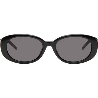 Gucci Kvinde GG1684SA 001 Solbriller Injiceret Sort Grå Rund