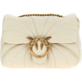 Pinko Love Puff Mini Skuldertaske elfenben
