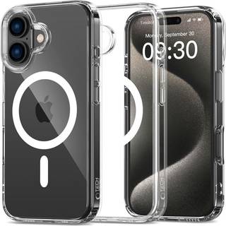 iPhone 16 Tech-Protect Flexair Magnetisk Hybrid Cover - Gennemsigtig