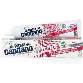 Italiensk Whitening Tandpasta PASTA del Capitano Baking Soda 100 ml.