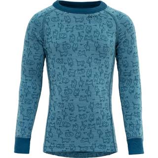 Devold Kid's Duo Active Merino Shirt Merino undertøj Børn størrelse 8 Years farve blå