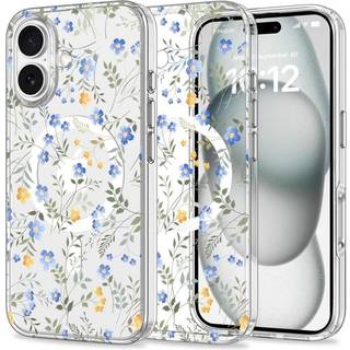 iPhone 16 Tech-Protect MagMood Bagside Cover - MagSafe Kompatibel - Spring Flowers