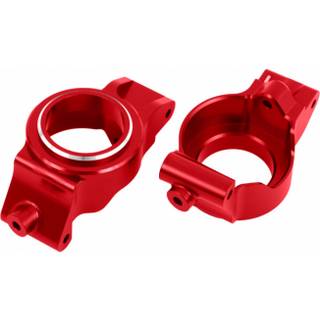Traxxas - TRX7832-RED - Caster blocks (c-hubs) 6061-T6 rød alumnium - Højre og venstre