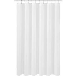 N&Y Hjem Fabric Broes Gardin Liner 66 x 72 tommer Hotelkvalitet Vaskbart vandafvisende hvide badeværelsesgardiner med grommets 66x72