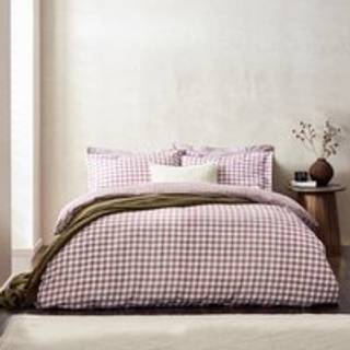 Yard Yard Berry Barton Check Cotton Duvet Cover and Pillowcase Set