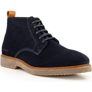 Marc O'Polo Herren Desert Boots blau Velours
