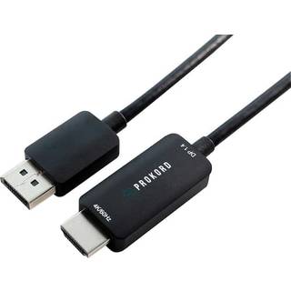 Prokord Displayport Til Hdmi-kabel – 4k @ 60 Hz 1m. Displayport Hdmi Sort