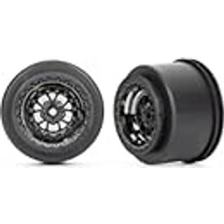 Traxxas - TRX9473X - Drag Racing Bagfælge, Weld black chrome (rear) (2)