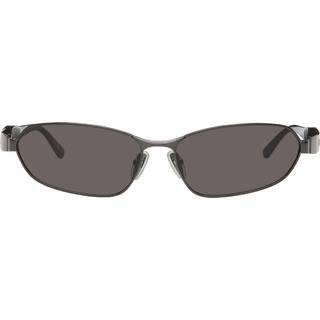 Balenciaga Unisex Balenciaga BB0355S 001 Solbriller Metal Grå Grå Firkantet