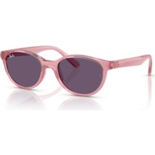 Ray - Ban Børn RJ9080S 71691A Solbriller Injiceret Rosa Violet Firkantet Normal