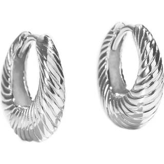 CHUNKY LINE HOOP SMALL | SILVER
