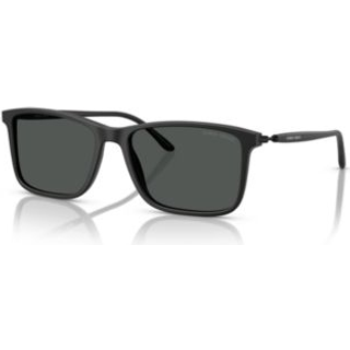 Giorgio Armani Mand AR8218 587587 Solbriller Acetat Sort Grå Firkantet Normal