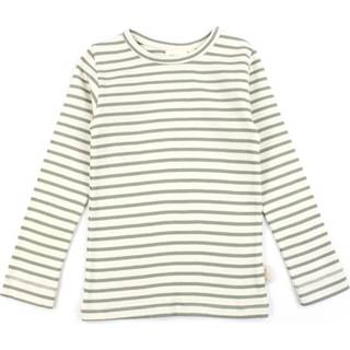 Petit Piao Green Shadow Stribet T-shirt - Str. 1.5y 86cm