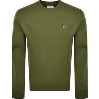 Maison Kitsune Fox Head Patch Sweatshirt Green