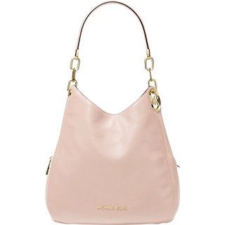 MK Lillie Large Pebbled Leather Shoulder Bag - Pink - Michael Kors - ONE SIZE