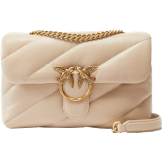 Pinko Love Puff Classic Skuldertaske beige