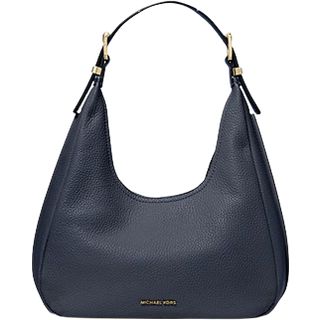 MK Nolita Small Pebbled Leather Hobo Shoulder Bag - Blue - Michael Kors - ONE SIZE