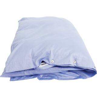 Tekla - Sateen duvet covers solid 150x210cm evening blue - Blå