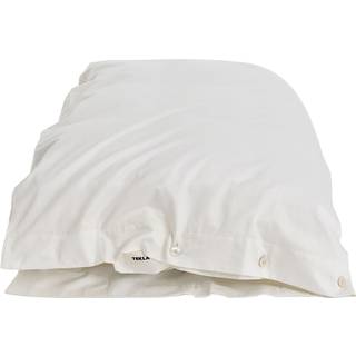 Tekla - Sateen duvet covers solid 150x210cm cloud white - Hvid