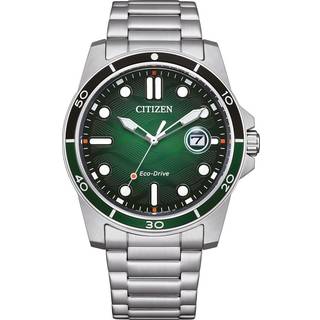 Citizen AW1811-82X Eco Drive Grøn/Stål Ø41.5 mm