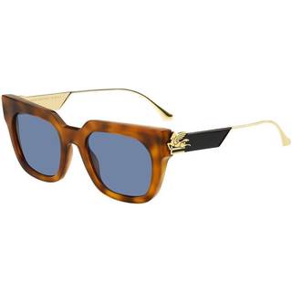 ETRO Kvinde ETRO 0027/G/S 05L/KU Solbriller Acetat Havana Lyseblå Firkantet Normal