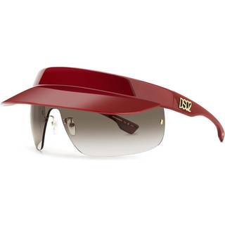Dsquared2 Unisex D2 0139/S C9A/HA Solbriller Plast Rød Brun Maske Normal Skygge - Rød