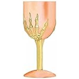 Halloween Kelch mit goldener Skeletthand