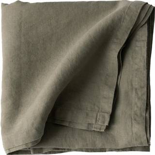 Dug i hør 145 x 145 cm, olive