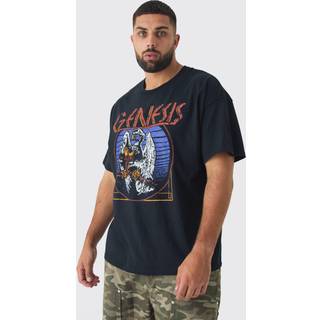 Mens Black Plus Genesis License Print T-shirt