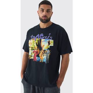Mens Black Plus Genesis License Print T-shirt
