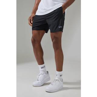 Mens Black Man Active Gym 5inch Short