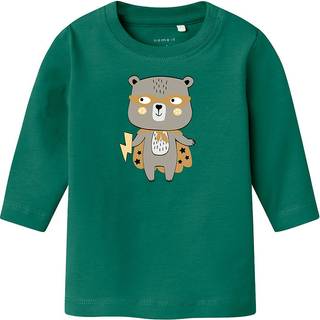 NAME IT Langærmet Bluse Vacion Antique Green