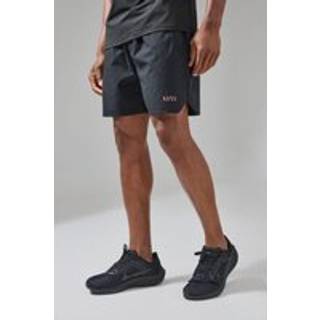 Mens Black Man Active Ripstop 5inch Short Neon Logo