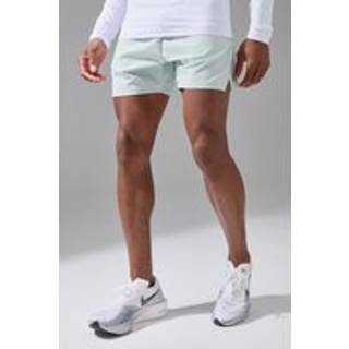 Mens Taupe Man Active Perforated Stretch Woven Regular Fit 5inch Short