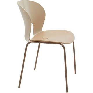 Magnus Olesen Seating - 'Chair Ø', beige and brown in Nature Beige Metal / Oak