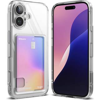 Ringke Fusion Card Case iPhone 16 Gennemsigtig