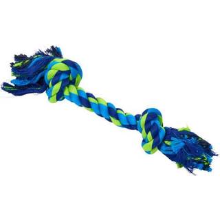BUSTER Colour Dental Rope 2-Knot, blå/lime, M, 30 cm