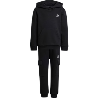 Hoodie Cargo Kids sæt - Black - 110