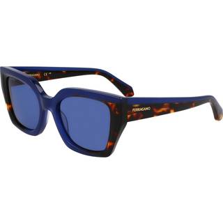 Ferragamo Kvinde SF2035S 424 Solbriller Acetat Blå Sommerfugl Normal