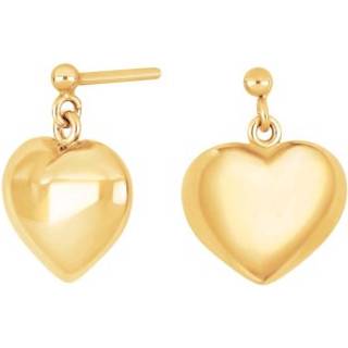 Nordahl Jewellery - BAILANDO52 ørestikker i forgyldt sølv m. hjerte