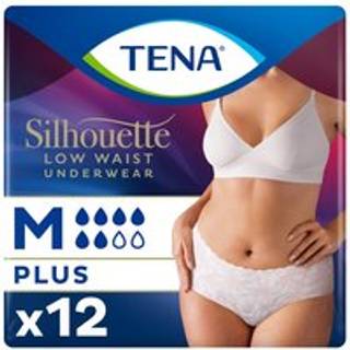 TENA Silhouette Plus Low Waist Hvid Str. M Medicinsk udstyr 12 stk