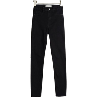 Gina Tricot-molly petite high w jeans-Highwaist jeans-Sort-XS-Dame